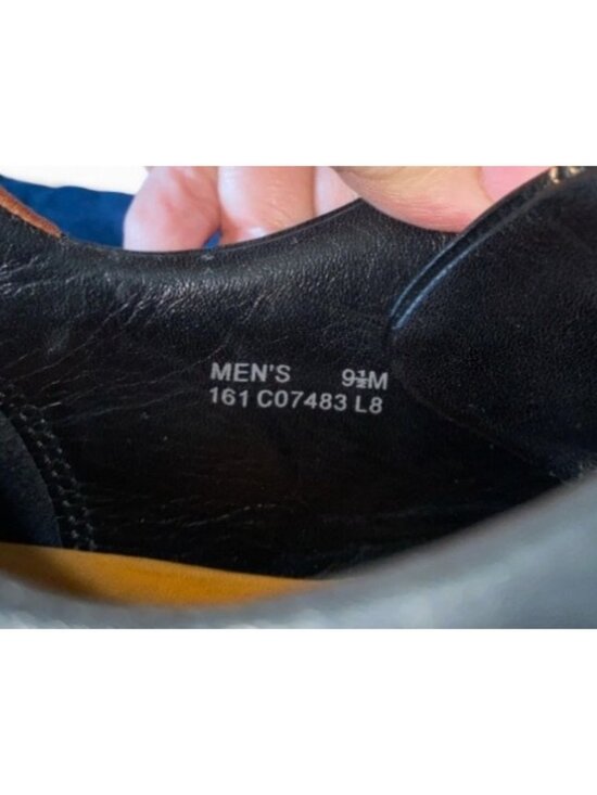 Cole Haan Zeno Leather Oxfords 9.5M Black Lace-Up